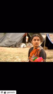 Amruta Subhash Instagram - Thank you so much @ganneshr for sharing this beautiful memory with me.. I am grateful to #sumitrabhave @ssukthankar and you @ganneshr for this beautiful character from #astu called channamma ❤️ let me express my gratitude for this project ❤️ Grateful to you all, @mohan.agashe and my divine co actress elephant Laxmi❤️ l remember @ganneshr , producer of this film kept on saying after he saw this film that channamma would get national award. . Channamma’s screen space is hardly 10 minutes in this film so I thought how is it possible.. after she got it Ganesh took me to a beautiful temple and told me that he had asked for a Mannat at this temple for channamma.. His Mannat.. his blessings for me have been the most precious treasures of my life. Also blessings of my divine co actress elephant Laxmi..❤️Gratitude @ganneshr #sheelaarao❤️