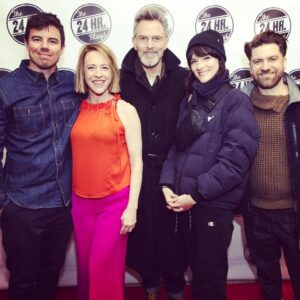 Amy Hargreaves Instagram - This ridiculously talented group and I shared 24 hours of creative and joyful chaos last week working on the hilarious writing of #MarioCorrea in
@24hourplays 

Swipe thru for a tiny peek at the process