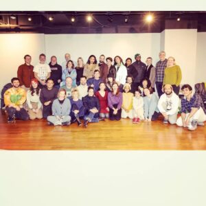 Amy Hargreaves Instagram - This ridiculously talented group and I shared 24 hours of creative and joyful chaos last week working on the hilarious writing of #MarioCorrea in
@24hourplays 

Swipe thru for a tiny peek at the process