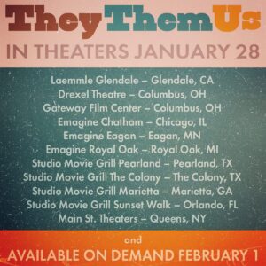 Amy Hargreaves Instagram - One week til
@theythemusfilm 
hits theaters!!
❤️❤️❤️

Swipe to see if we’re playing near you 🎥
On demand 2.1 
Link in bio to pre-order!!!