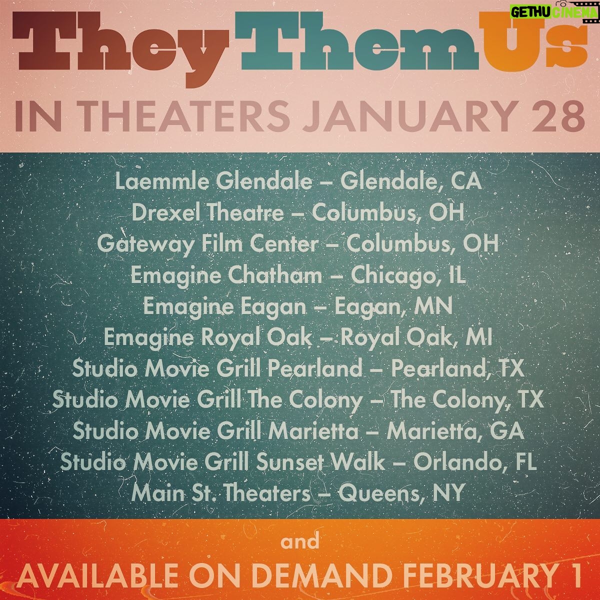 Amy Hargreaves - 1.5K Likes - One week til
@theythemusfilm
hits theaters!!
❤️❤️❤️
Swipe to see if we’re playing near you 🎥
On demand 2.1
Link in bio to pre-order!!!