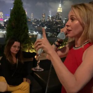 Amy Hargreaves Instagram - that time @therealalisonwright eavesdropped on an entire pretend conversation I had on a fake phone at a roof top party 😍 ☎ #actors
📷 @alysonshocker