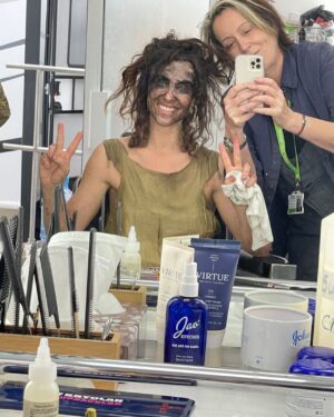Amy Manson Instagram - Well I didn’t think I’d be writing this so soon, nor did I believe on beginning this journey three years ago, that we’d be hit with anymore sucker punches if we tried, but it was a testament to all the determined cast and crew, who kept morale alive, that we were able to find a semblance of closure. 
From day one until the last we showed up as a team, as a family, and a damned talented bunch at that. I was honoured to share a space with you all daily. 
I owe huge gratitude to @chrisblundellmakeupandhair and @micheleclapton who went above and beyond to collaborate on such a crazy creative journey. The labour of love was a daily mindf*k.
Lastly, thank you to the fans who continue to support. I hope you enjoy the final bow. 
All episodes are now out today in the US on TUBI and coming to ROKU in the UK/Europe in spring. Big love NEVERS fam 🖤 #thenevers #maladie