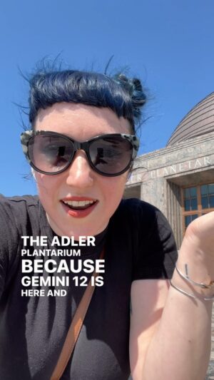 Amy Shira Teitel Instagram - Dagnabbit. Next time @adlerplanet. Also the museum closes at 4, why can’t I go in at 3:30! Take my money! 

I think it’s still here anyways? Gemini 12 was Jim Lovell and Buzz Aldrin, and Lovell being from the Chicago area is why it’s here. I’ll find some good footage soon of just how tiny that spacecraft is. I’m never not going to love Gemini. #author #history