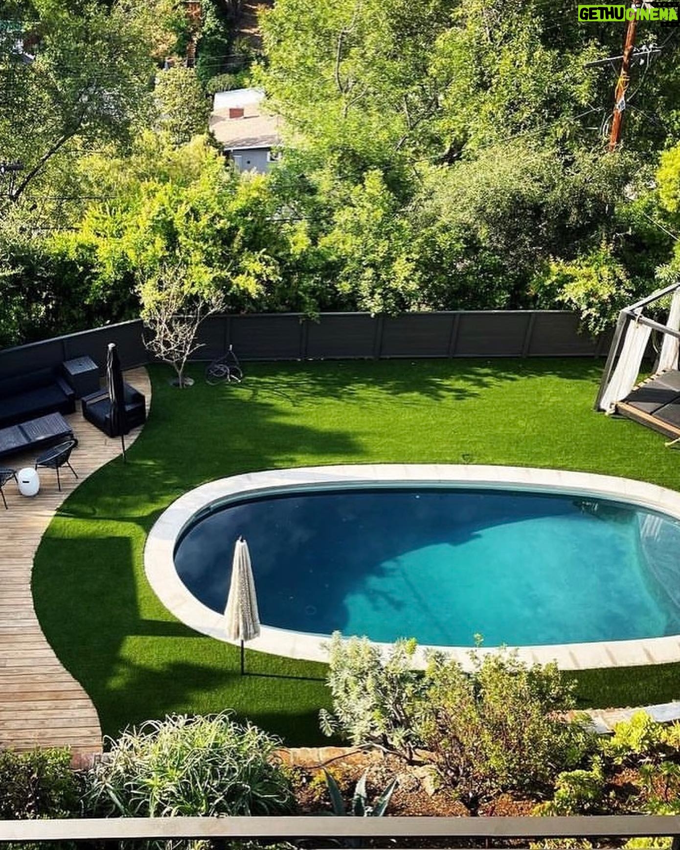Amy Acker Instagram - Husband appreciation post- @jimmycarp has been working so insanely hard making us the most beautiful yard in time for the summer. He has done carpentry, electric, gardening. Carried so many heavy things down so many flights of stairs. He built everything I drew on scraps of paper and made it all look so gorgeous! I love you💕 thank you for everything you do for me and our family!!