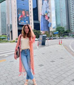Amy Acker Instagram - Shopping in Myeong-dong. #seoul #travel #visitkorea #imagineyourkorea