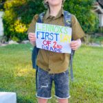 Amy Davidson Instagram - First day of 2nd Grade?!!! Whaaaaat?!! All the feels🥹♥️📚👏🏻😃 Wishing you an amazing year, Len. We♥️ you soooooo much, buddy!! Go get em! #school #backtoschool #2nd #2ndgrade #second #7yearsold #babyboy #iloveyou #2023 #2024