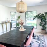Amy Davidson Instagram - Excited to share our dining room upgrade! ✨ Found the perfect chandelier from @jamieyoungco that adds a touch of elegance and ambiance to our space, and truly brightens up our mealtimes!💡I am obsessed with her furniture and decor! Thank you, Jamie for creating such a beautiful piece! Can't wait to host dinner parties under this beauty! #HomeDecor #ChandelierLove #DiningRoomUpgrade 🏡💡