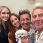 Amy Davidson Instagram - I rewrote this caption in my head a few times yesterday, and to be honest, my thoughts are still jumbled… What @yasbeckamy has created with the @johnritterfoundation and the work they are doing for aortic awareness is mind blowing. The lives the foundation is saving and the family units they are helping to stay intact is nothing short of extraordinary…And still, John is not here. John’s death was the catalyst for a foundation that continues to educate people and bring to light aorta health and awareness. John’s death has saved so many lives…Aortic dissections do NOT have to be a death sentence. 🙌🏻 But for John, it was… And if he knew the impact he would be making now, I truly believe he wouldn’t have had it any other way. Such bitter sweet feelings. So many emotions. The gala and silent auction raised so much money for the John Ritter foundation!! 👏🏻👏🏻 It was an honor to be on the auction committee amongst the amazing group of dedicated humans. Thank you, Meredith, Amy and Jenn! Cheers to continuing to raise awareness and lots and lots of donations!!💜💜💜 I love you, John. I miss you. ♥️ Styling @curatedbysusansiegel Makeup @virtueandvixen Hair @lindsaytara28