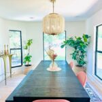 Amy Davidson Instagram - Excited to share our dining room upgrade! ✨ Found the perfect chandelier from @jamieyoungco that adds a touch of elegance and ambiance to our space, and truly brightens up our mealtimes!💡I am obsessed with her furniture and decor! Thank you, Jamie for creating such a beautiful piece! Can't wait to host dinner parties under this beauty! #HomeDecor #ChandelierLove #DiningRoomUpgrade 🏡💡
