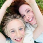 Amy Davidson Instagram - Impromptu photo shoot in the grass with my mini dude 📷🌱
