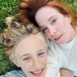 Amy Davidson Instagram - Impromptu photo shoot in the grass with my mini dude 📷🌱