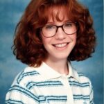 Amy Davidson Instagram - I mean, this is hilarious. I feel like some of these photos actually look like me. And others not at all. 😆High-school in the 90’s! Trivia questions: Did I have red hair in high school?🤔 Did I play basketball or was I on the pom line? Swipe for my hoops shot! ….Annnnd save the best for last! 🤓🤣OMG #aiyearbook #90s #90