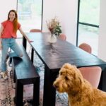 Amy Davidson Instagram - Sooooo, we’ve had some more construction drama... 🔨🙄 When we moved into our house, we were not aware that our dining room was unpermitted. 😳 It’s the longest story ever, and I won’t bore you with all the details, but in a nutshell we had to tear the entire dining room down to the studs and build it to code. What a journey! Now that we are finally done with the dining room, it has been so much fun to finally put together our @transformertable !! As you can see in the reel it starts the size of a console table and extends over 90 inches! We chose black because it’s so sleek and modern and I love how it pops in the dining room. Right now Transformer Table is having a sale and everything is 25% off! And bonus, with my code: AmyDavidson100 you will receive an additional $100 off of your purchase! Honestly, I’m loving this table and how truly modular it is. It’s so cool! I can’t wait to have dinner parties! And with this table, the more the merrier! Everyone will have a place at the table! 🥂