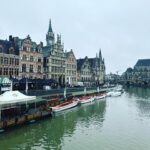 Amy Huberman Instagram - Jumped on the train to Ghent from Bruges en route back to Brussels airport with this lovely Ghent-leman What a gorgeous little find! And the city was lovely too 😉 Stunning spot. More like Amsterdam, whereas Bruges is more Gothic dotey cosey cobbled teeny windows vibes (natural travel writer I hear you say?!) #GhentCopeWontCope #happybirthdayBodface