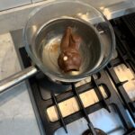 Amy Huberman Instagram – Coming to you live from the Glenn Close School of Cookery 🐰👩🍳
