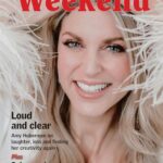 Amy Huberman Instagram - A big thank you to the @irish_examiner @irishexaminerlifestyle for the very fun shoot, I haven’t lay strewn across the floor on a landline since 1998 at least Big thanks also to the very kind and fabulously creative @nvksocial 📸, to Noel Baker ✏️ and @nicole_glennon @corinagaffey 👗👚👖🧦 @cloochy 💄 @cashmandjmc 💈🎀 Shoot pics and BTs. I really wanted to go with the last one for the cover.