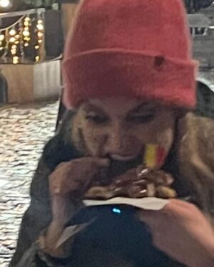 Amy Huberman Instagram - Quite impressed with my level of ferocious dogged commitment to that waffle TBH. 
So much waffle coming out of me normally it was only fair to get some in.
And no, although this little mermaid was tempted to go for an oul flip and roll into the canal she held off 🧜‍♀️
But she did get that keyring.