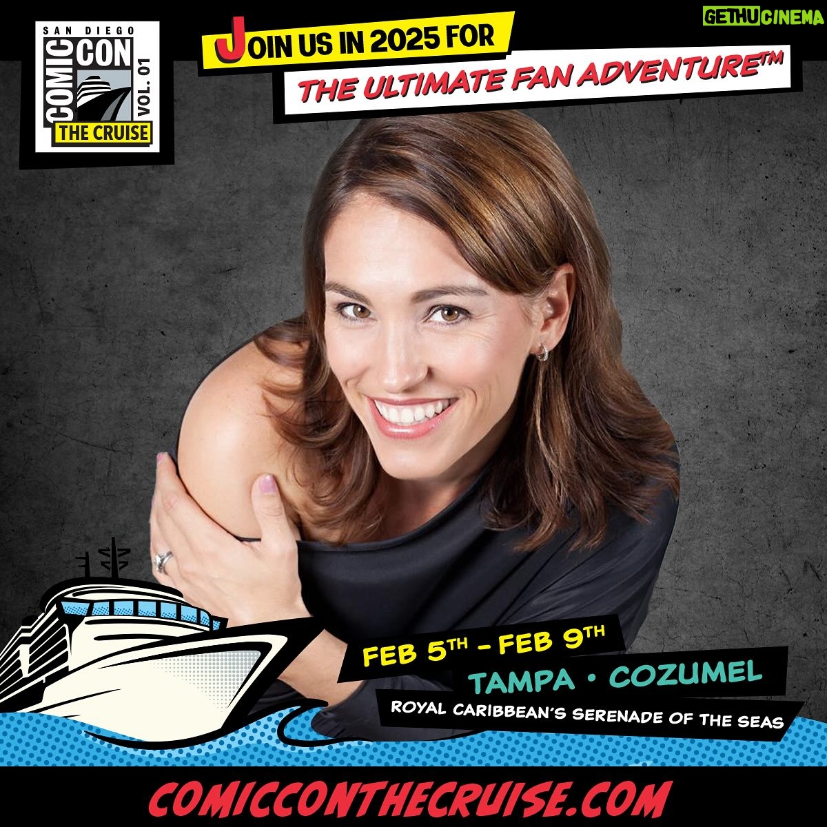 Amy Jo Johnson Instagram Looks like I’m going on a cruise! Anyone