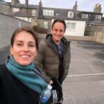 Amy Jo Johnson Instagram - Hanging with my pal @officialdavidyost in Scotland … see you soon @comicconscotlandaberdeen #friendsthatarefamily