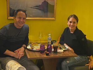Amy Jo Johnson Instagram - Hanging with my pal @officialdavidyost in Scotland … see you soon @comicconscotlandaberdeen #friendsthatarefamily