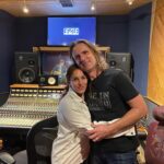 Amy Jo Johnson Instagram - Just making music with some pals… #stillhere EP 🦋 coming 2024. @nickmarzock @studiocitysound