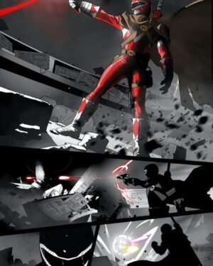Amy Jo Johnson Instagram - Excited to share some killer sneak peek line art for #mmprthereturn ONLY A FEW DAYS LEFT to PREORDER!! This comic book is written by @atothedoublej & #matthotson art by #nicoleon character designs by @dan_mora_c special exclusive campaign covers by @davidmackkabuki LINK IN MY BIO!! Tell us what you think of these pages! Whoohoo! 🦋 @boom_studios