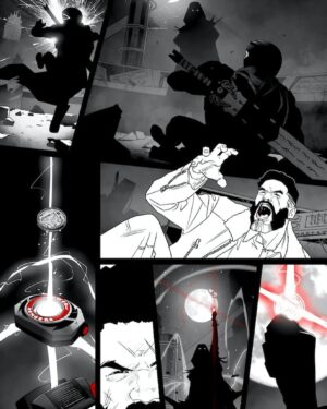 Amy Jo Johnson Instagram - Excited to share some killer sneak peek line art for #mmprthereturn ONLY A FEW DAYS LEFT to PREORDER!! This comic book is written by @atothedoublej & #matthotson art by #nicoleon character designs by @dan_mora_c special exclusive campaign covers by @davidmackkabuki LINK IN MY BIO!! Tell us what you think of these pages! Whoohoo! 🦋 @boom_studios