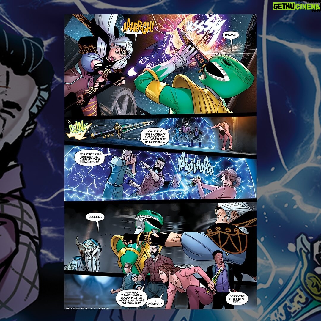 Amy Jo Johnson Instagram - The fate of the world and the future of the Power Rangers will be determined on the lunar battlefield in this FINAL issue! Will someoneβs possession of the Green Dragon Power Coin be what tips the scales? Hereβs your first look at π ππππ§π¬ π π’π₯π£πππ‘ π£π’πͺππ₯ π₯ππ‘πππ₯π¦: π§ππ π₯ππ§π¨π₯π‘ Issue 4 by hit writing duo @atothedoublej Matt Hotson, rising star artist @nicoleon.x, colorist @donosan.mx, and letterer @edukedw. Your LAST day to pre-order this morphinominal series finale is Monday, May 6th. Available in comic shops Wednesday, May 29th!
