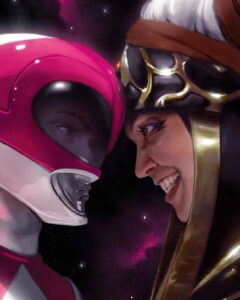 Amy Jo Johnson Instagram - Today is the day! Issue 4 of #mmprthereturn is out in comic book shops! Writing this comic book has been a dream come true for both Matt and me. Working with @boom_studios and their entire team has been an incredible experience. @nicoleon.x blew the art work out of the water! @dono.sanchez colours are everything we hoped for! @edukedw lettering brought it to life! We are so HAPPY with how this story turned out! But most of all we are immensely grateful for all of YOU #powerrangers lovers! You made this so worth it. We hope you enjoy the twists turns of our finale! #familyreunion I want to know what you think of issue 4!!! #powerrangers This magnificent cover is by Miguel Mercado!!