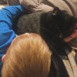 Amy King Instagram - Sunday cuddles over here! Little man is finally feeling a bit better! The fever is gone but he’s still sleeping a lot and only wanting Mama! It’s just the sweetest… and don’t you just love how animals know when we are sad or not feeling well!?