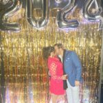 Amy King Instagram - Rang in 2024 celebrating @christiemyhra & @kylemyhra new forever love! So happy for y’all! Happy happy New Year Everyone!! 123123🎉🎉