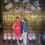 Amy King Instagram - Rang in 2024 celebrating @christiemyhra & @kylemyhra new forever love! So happy for y’all! Happy happy New Year Everyone!! 123123🎉🎉