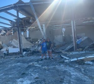 Amy King Instagram - Saturday night a tornado ripped through our hometown. We have spent the last 2 days spending every waking minute with our honey and T loading everything we possibly can of what’s left of their counseling office. 

I was in the truck with @teba_5278 headed to get boxes and tubs and she said to me “ ya know Amy, this is all just stuff and stuff doesn’t really matter.  You can replace all the stuff. Money doesn’t make you happy . What matters is I have my family, and the people I love the most. “

I thought to myself … Wow! such wise words to remember  when we are really going through the fire. Here she is seeing her building destroyed ,pictures, books, memories, and everything she has worked so hard to accomplish - just gone.  She’s being squeezed right now like so many in NWA . I’ve seen insane damage!! There are buildings that are hardly recognizable in some places. There are huge trees in the middle of living rooms and semi trucks flipped over, roofs blown off homes and beautiful cars completely totaled. 

Just remember if you are one of many that are local that is suffering  that “stuff “ can be replaced.  I can’t imagine how hard it must be, but try to remember that happiness is not found in material things. My heart goes out to all of those who are hurting, displaced, stressed and broken hearted. 💛 #nwastrong 🌪️