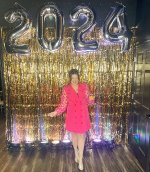 Amy King Instagram - Rang in 2024  celebrating @christiemyhra & @kylemyhra new forever love! So happy for y’all! 

Happy happy New Year Everyone!! 
123123🎉🎉
