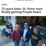 Amy Klobuchar Instagram - Earl Meyer put his life on the line for our country and earned this Purple Heart, and I am so glad that we were able to work with his family and the Army to get him the recognition he deserves.