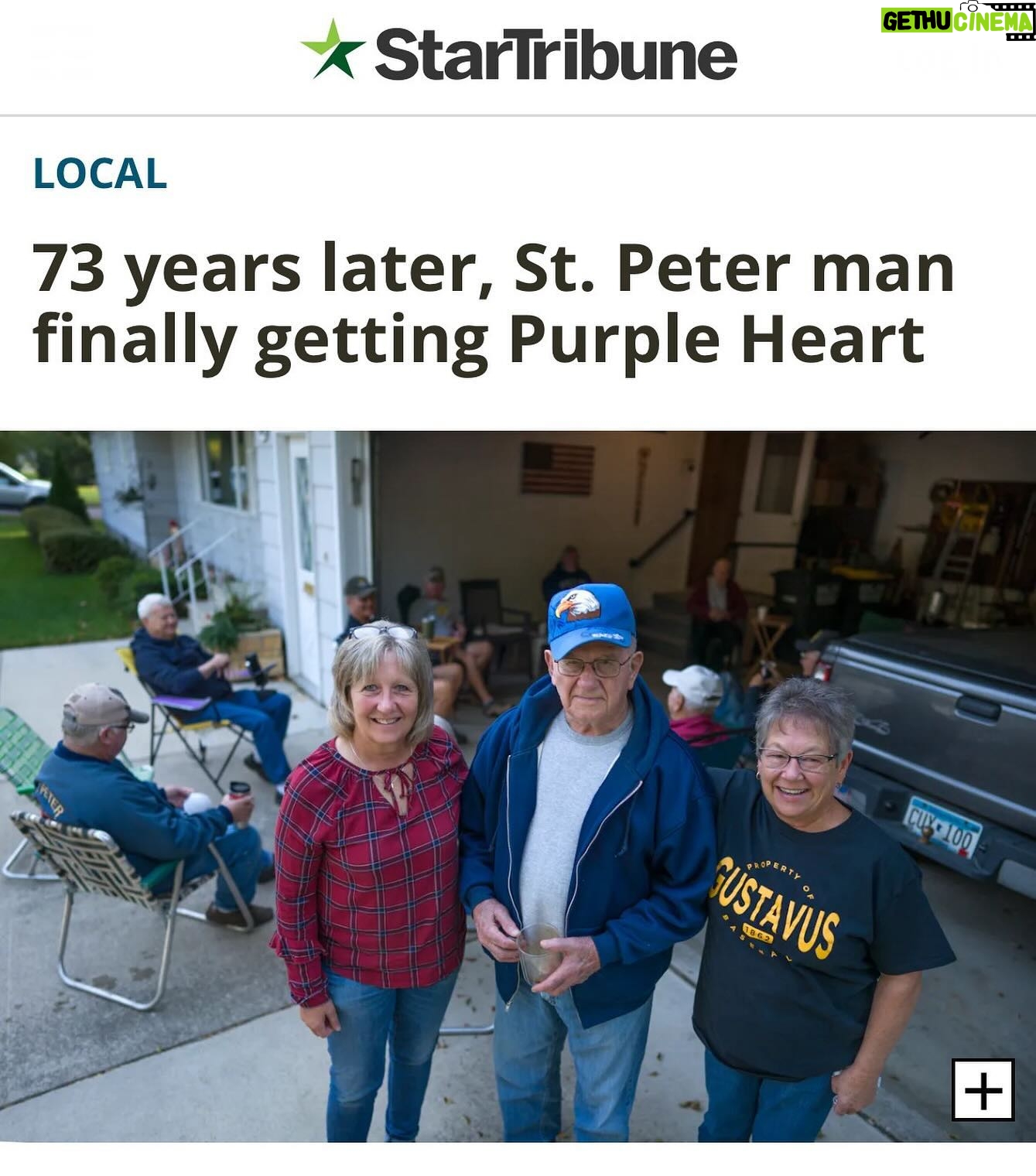 Amy Klobuchar Instagram - Earl Meyer put his life on the line for our country and earned this Purple Heart, and I am so glad that we were able to work with his family and the Army to get him the recognition he deserves.