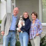 Amy Klobuchar Instagram - Just felt like a good day to post a family photo with Abigail and her lovable dog Bluey!