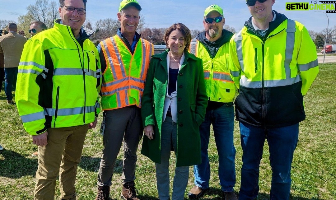 Amy Klobuchar Instagram - Big day in Austin! I joined Gov. Walz, Sen. Smith and local leaders to break ground on the I-90 bridge project made possible with federal funds. Upgrading I-90's aging bridges ensures this vital roadway continues to connect MN to the rest of the country.