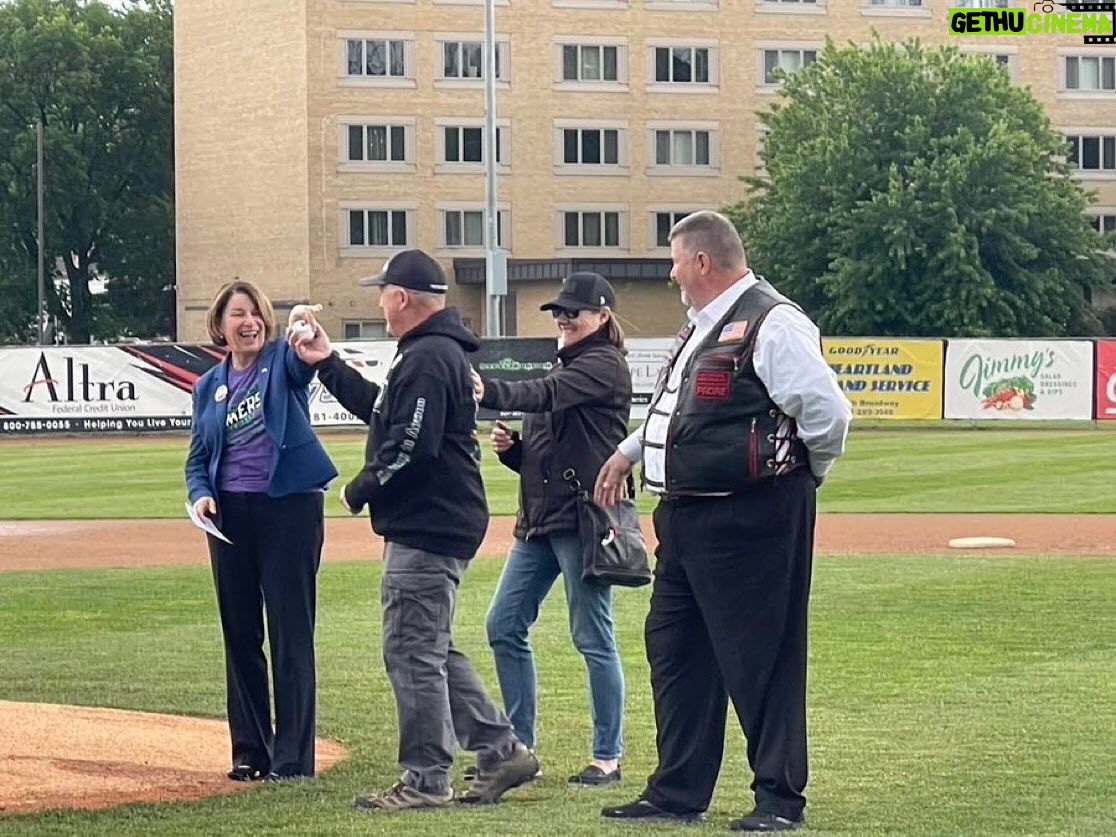Amy Klobuchar Instagram - I was at opening night for the Rochester Honkers with Gold Star Family Kay and Dave Swenson. They lost their son Curtis in Afghanistan and have shown us how to remember our fallen soldiers while making sure those that follow in their footsteps are supported.