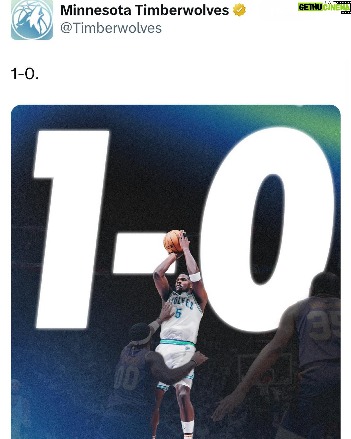 Amy Klobuchar Instagram - Timberwolves start their playoff run with a convincing win in front of a great home crowd!