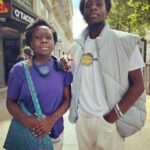 Amy Sherald Instagram - I walked by these two on the streets of Paris and had to stop and photograph them with my iPhone. I hope this picture finds its way to them. It’s giving @dawoudbey vibes what do you think Dawoud?🤭 #blackportraiture #paris #streetphotography #streetstyle #photooftheday #iphonephotography