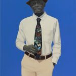 Amy Sherald Instagram – The Beauty of Change( A Happy Man) 2023 #painter #paintingoftheday #painting #azul #blue #butterfly #artbasel #amysherald #hauserwirth