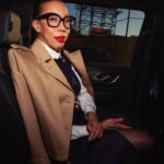 Amy Sherald Instagram - Yesterday @thombrowne was my Valentine❤️🤍💙 #tailoredtoperfection #nyfw 📸 : @kelbpics