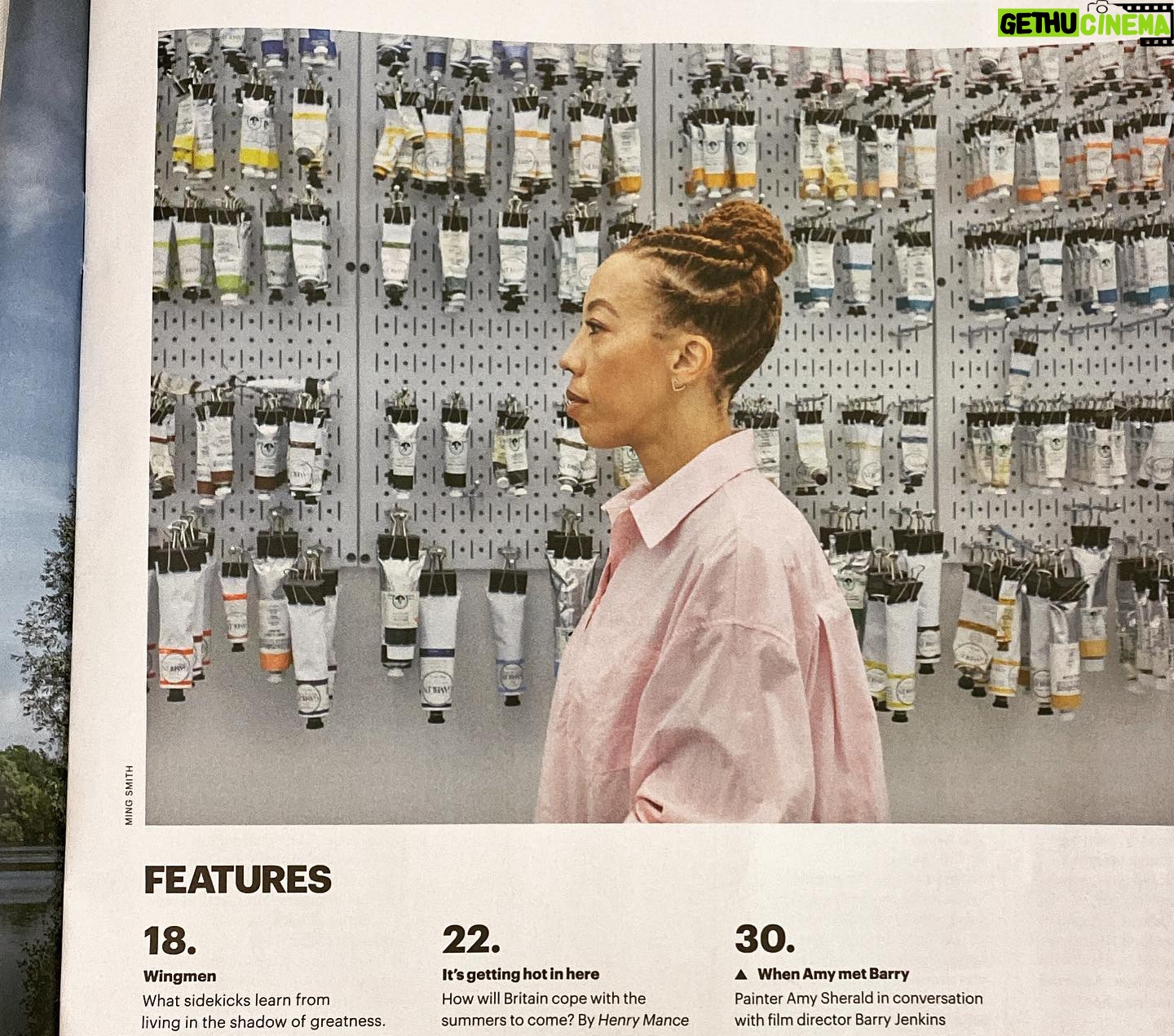 Amy Sherald Instagram - Magical moment to be featured in the @financialtimes London @bandrybarry it was truly an honor to share this moment with you. Captured by the brilliant @mingsmithphoto in @brandonmaxwell ❤️🧙🏼♀️#Hair by @myssmonique 🌹#oct12 #hauserandwirth #adventuresofkristinandamy