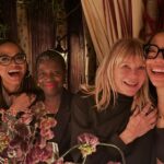 Amy Sherald Instagram - A warm gathering with my favs🤎🤎🤎 @ava @thelmagolden @kcthestudio #markbradford #48hoursinLA #chateaumarmont thank you @darrenwalker