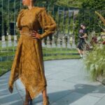 Amy Sherald Instagram - #NYFW with @ullajohnson she ALWAYS has me feeling myself 🥰 Stay sparkly my friends. ✨✨✨✨#ullajohnson #earthtones #newyorkfashionweek 📸: @laurenpreston
