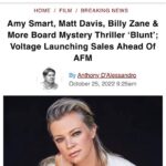 Amy Smart Instagram – So excited to announce this new film Blunt!! Such a great cast and awesome director @annaelizabethjames 🔥
