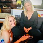 Amy Smart Instagram – Working with this Hot Babe and that’s 🐶 Jerry Seinfeld in my lap. @greer_grammer