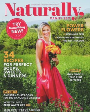 Amy Smart Instagram - Winter cover of Naturally, Danny Seo. With my long time buddy Danny in Lyon. We all adventured to the foodie capital of France and indulged in delicious meals and learned about the amazing company Boiron ( seriously I was so impressed with their integrity and keeping it so pure). Stellar homeopathic products. We travelled into the hillsides and saw the organic fields of calendula flowers. 🌿☀️🧡 ready for this to be an annual trip! @dannyseomag @boironusa